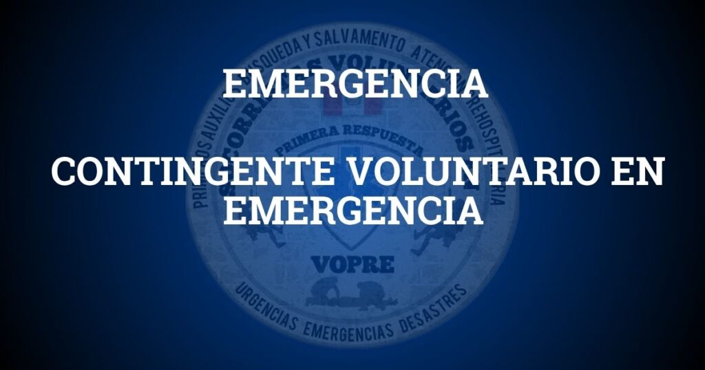 CONTINGENTE VOLUNTARIO EN EMERGENCIAS 1 PARA PORTADA DE PAGINA WEB